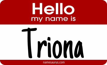 Hello my name is Triona png download