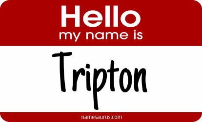 Hello my name is Tripton png download