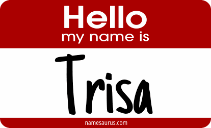 Hello my name is Trisa png download