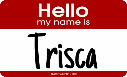 Hello my name is Trisca png download