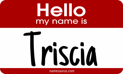 Hello my name is Triscia png download