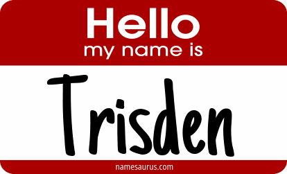 Hello my name is Trisden png download