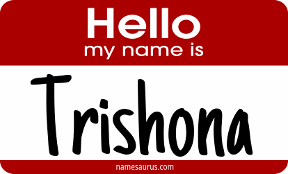 Hello my name is Trishona png download