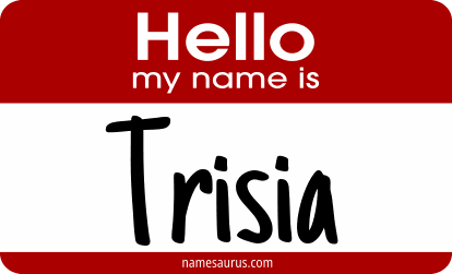 Hello my name is Trisia png download