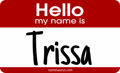 Hello my name is Trissa png download