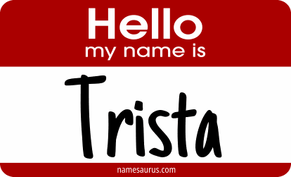 Hello my name is Trista png download