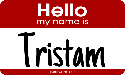 Hello my name is Tristam png download