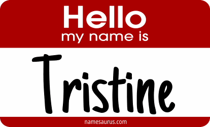 Hello my name is Tristine png download