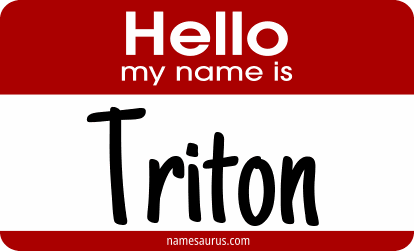 Hello my name is Triton png download