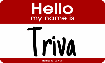Hello my name is Triva png download
