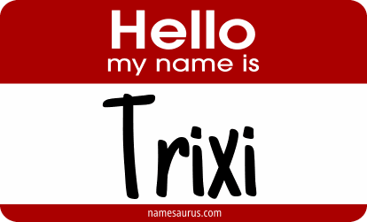 Hello my name is Trixi png download