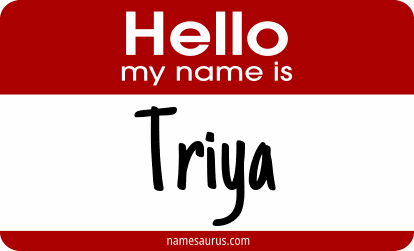 Hello my name is Triya png download