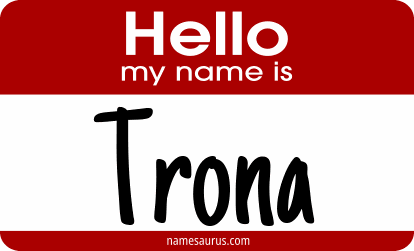 Hello my name is Trona png download