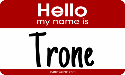 Hello my name is Trone png download