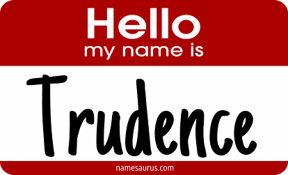 Hello my name is Trudence png download