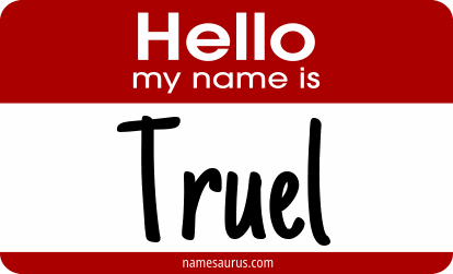 Hello my name is Truel png download