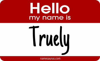 Hello my name is Truely png download