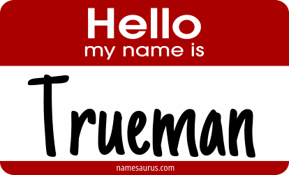 Hello my name is Trueman png download