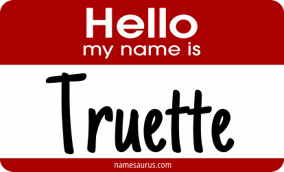 Hello my name is Truette png download