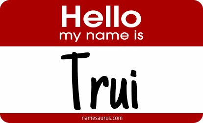 Hello my name is Trui png download