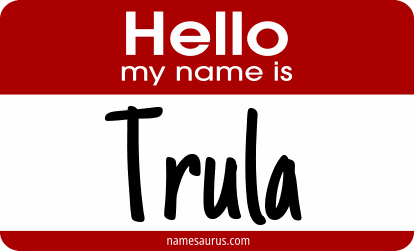 Hello my name is Trula png download