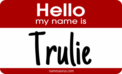 Hello my name is Trulie png download