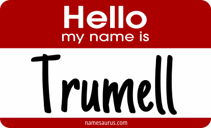 Hello my name is Trumell png download