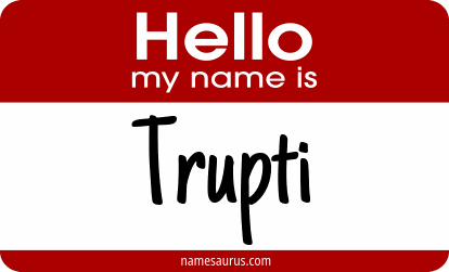 Hello my name is Trupti png download