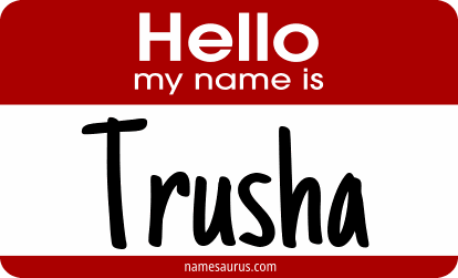 Hello my name is Trusha png download