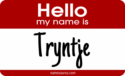 Hello my name is Tryntje png download