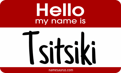 Hello my name is Tsitsiki png download