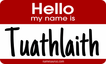 Hello my name is Tuathlaith png download