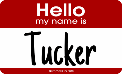 Hello my name is Tucker png download