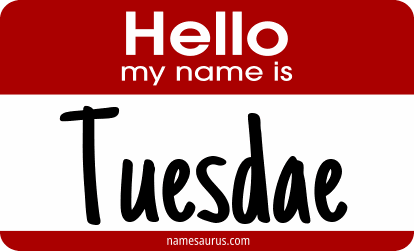 Hello my name is Tuesdae png download