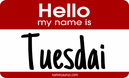 Hello my name is Tuesdai png download