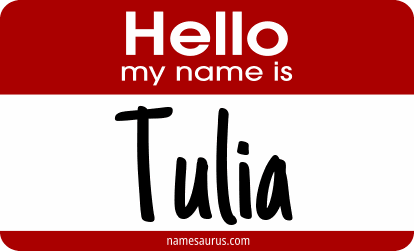 Hello my name is Tulia png download