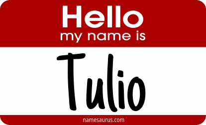 Hello my name is Tulio png download