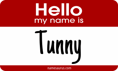 Hello my name is Tunny png download