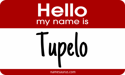 Hello my name is Tupelo png download