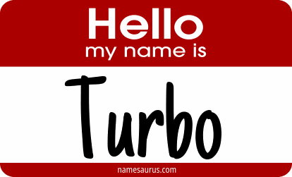 Hello my name is Turbo png download