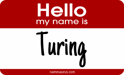 Hello my name is Turing png download