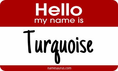 Hello my name is Turquoise png download