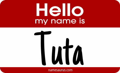 Hello my name is Tuta png download