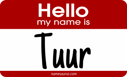 Hello my name is Tuur png download