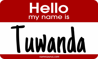 Hello my name is Tuwanda png download