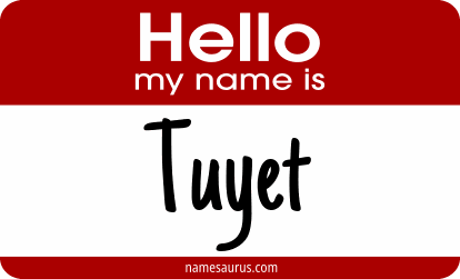 Hello my name is Tuyet png download