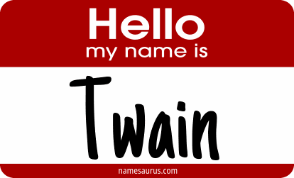 Hello my name is Twain png download