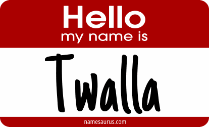 Hello my name is Twalla png download