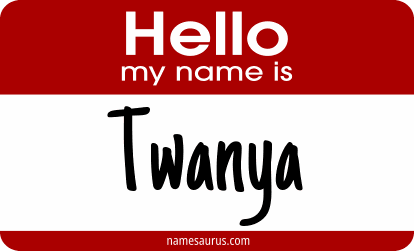 Hello my name is Twanya png download