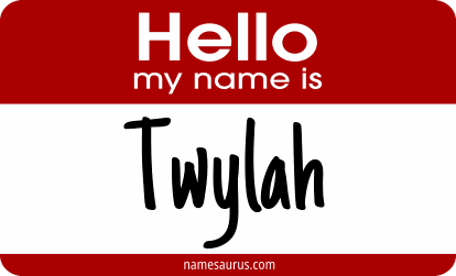 Hello my name is Twylah png download